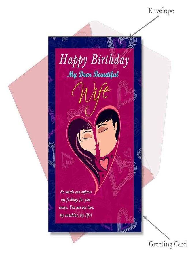 Alwaysgift Happy Birthday Greeting Card & Golden Rose Hamper - Birthday Gift for Wife, Beautiful Card with Rose - Image 2